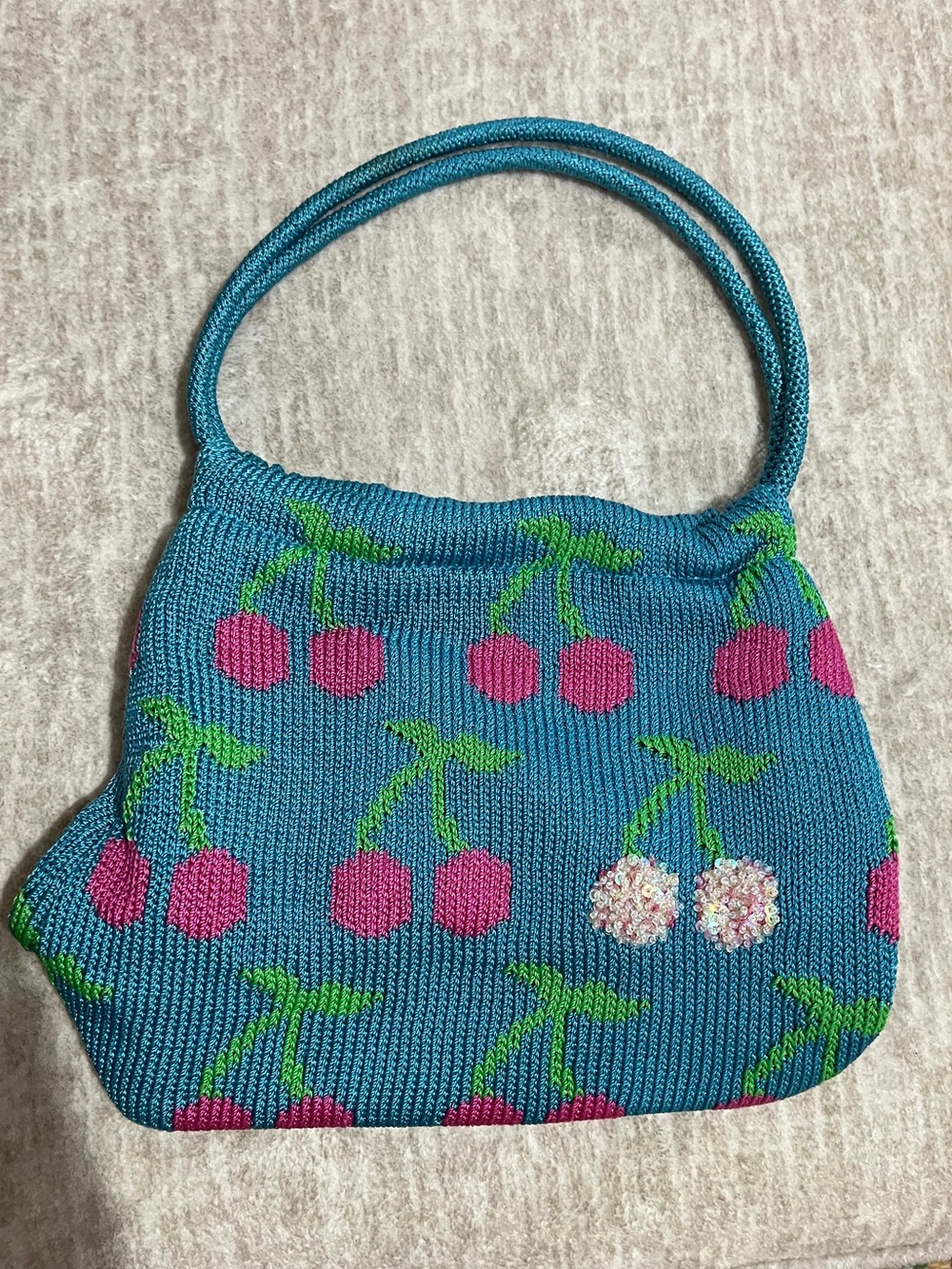 The Sak Cherry Knit Shoulder Bag
